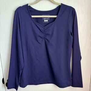 Merrell Opti-Wick Deep Purple Long Sleeve Top